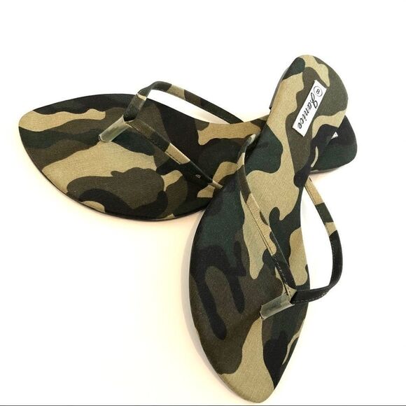 Camouflage camo green olive drab sandals thongs - Picture 11 of 15